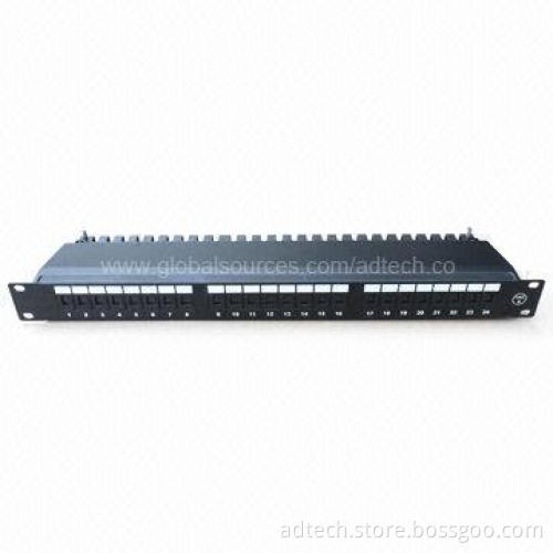 Patch Panel, UTP Cat6, 24-port , 1U